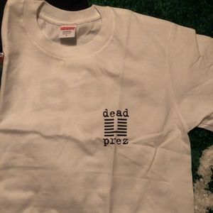 Supreme dead prez tee white size small